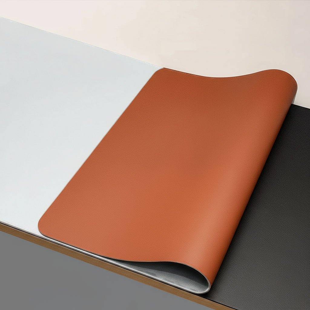DESKSHIELD – Premium PU Leather Desk Pad for Precise Mouse Control