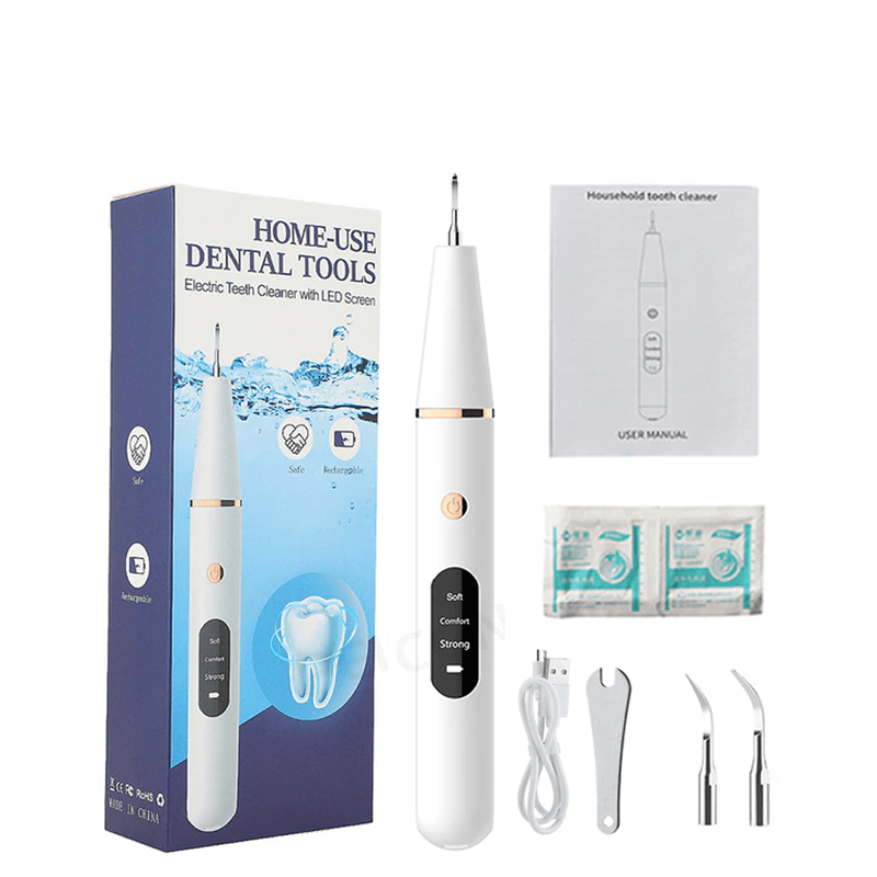Détartrant et nettoyeur à ultrasons électrique pour dents