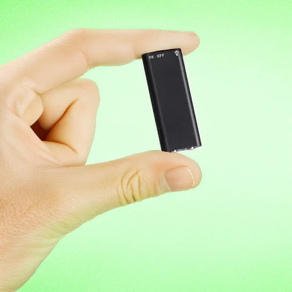 Dictaphone compact à activation vocale avec mémoire intégrée