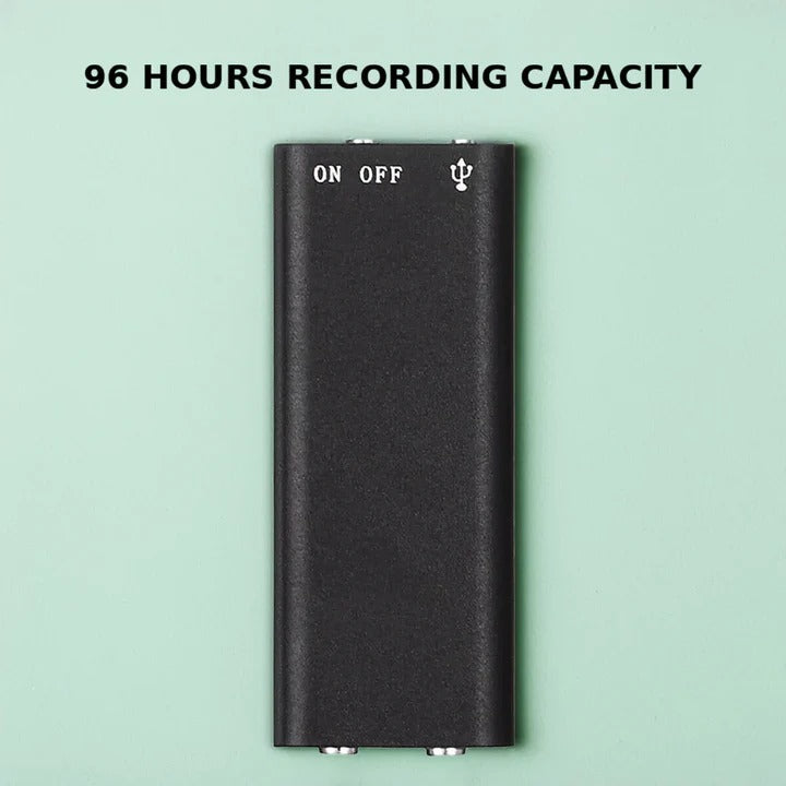 Dictaphone compact à activation vocale avec mémoire intégrée