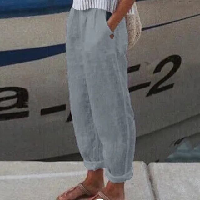 Dini Trousers with Soft Line and Side Pockets