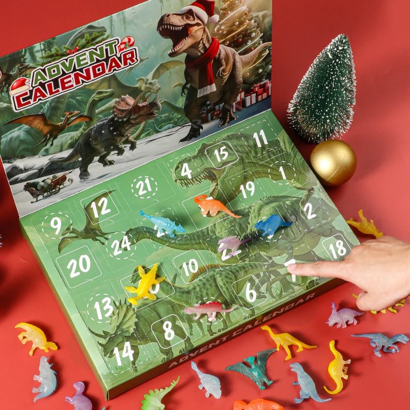 DINOQUEST 2025 – Christmas Countdown Calendar with 24 Dino Toys