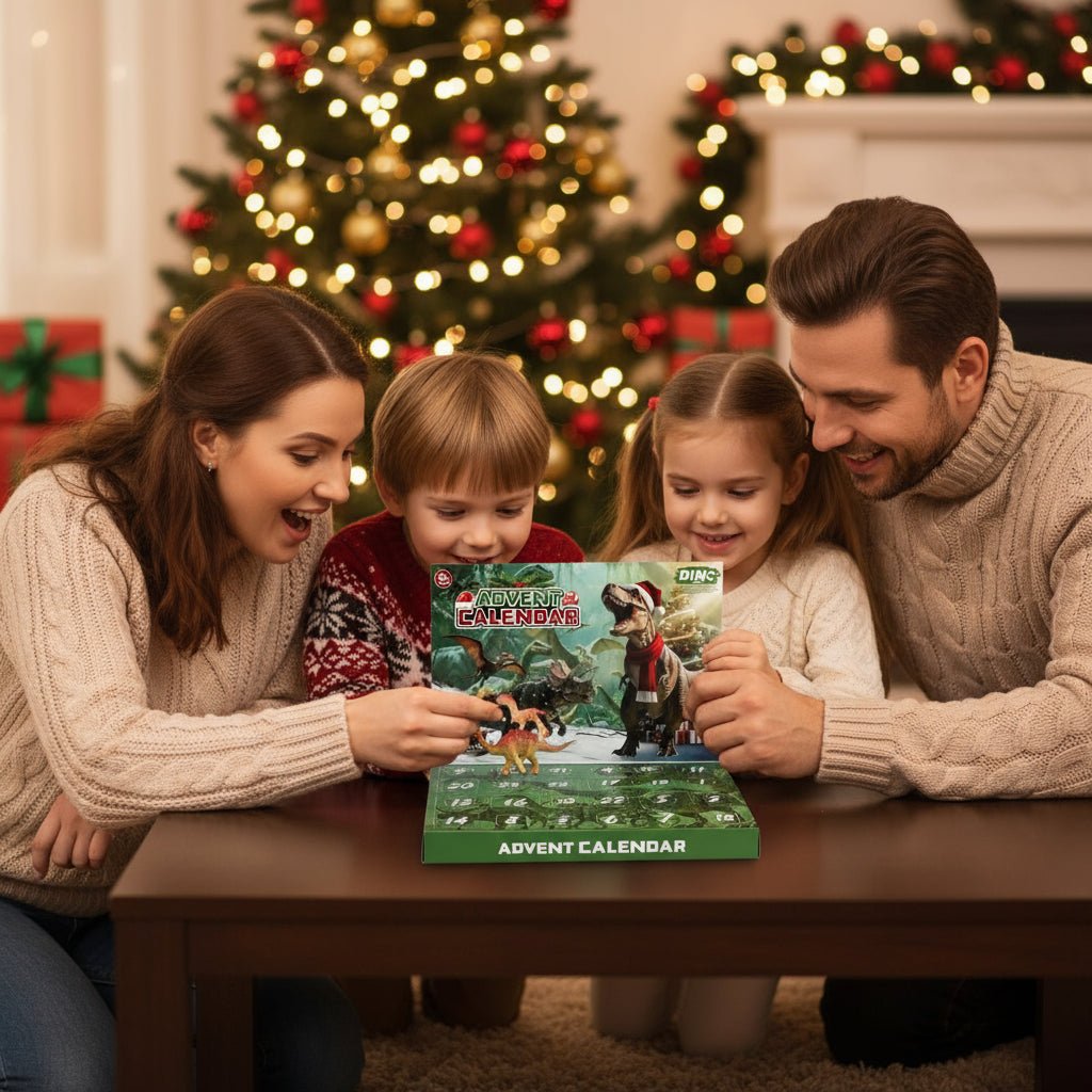 DINOQUEST 2025 – Christmas Countdown Calendar with 24 Dino Toys