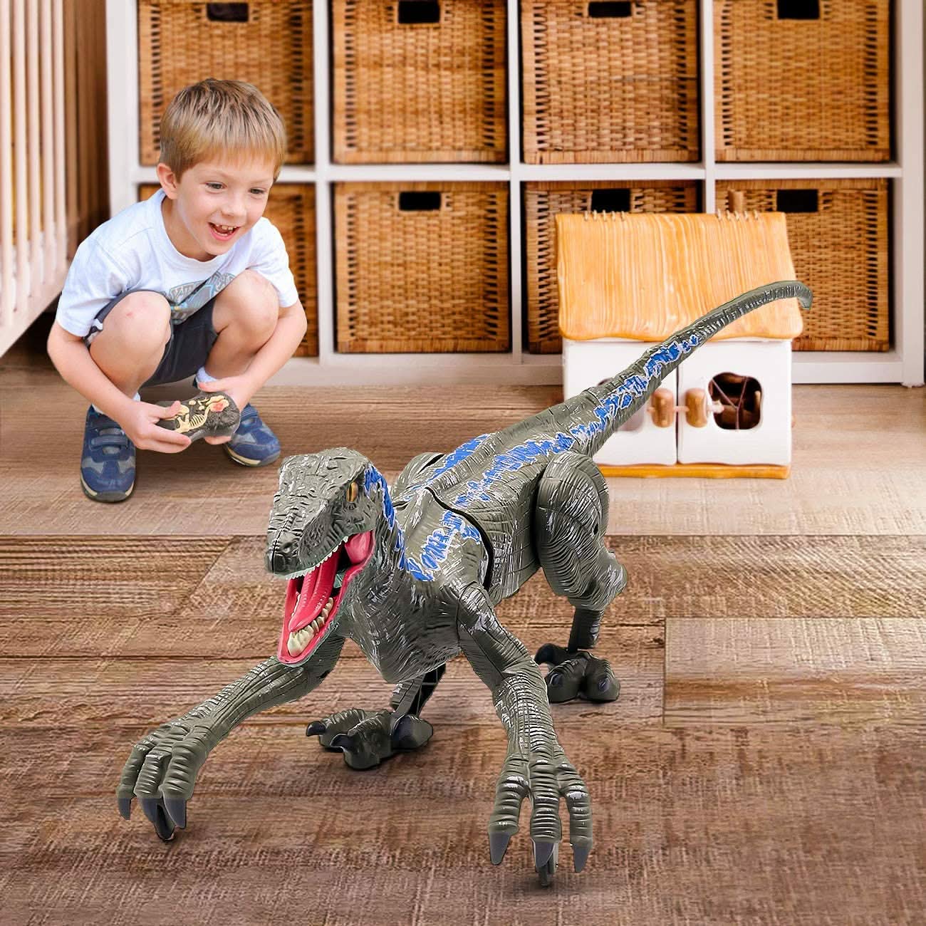 DINOREX – Interactive Dinosaur with Light & Sound for Prehistoric Play Fun