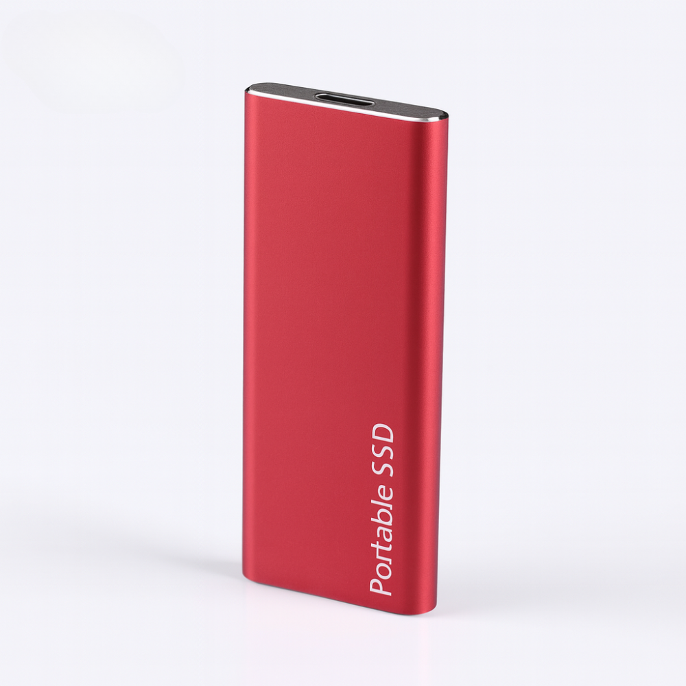 Disque SSD externe portable en aluminium – Transferts rapides, design léger, USB-C