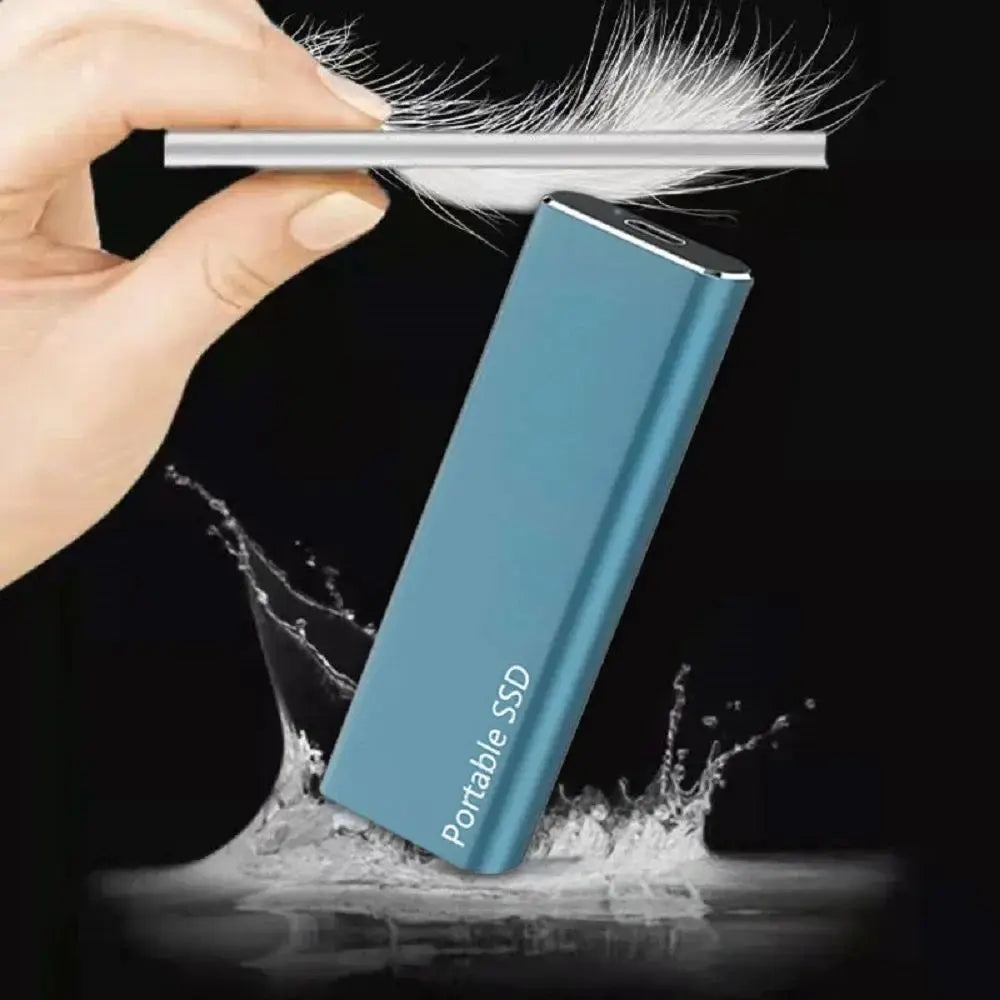 Disque SSD externe portable en aluminium – Transferts rapides, design léger, USB-C
