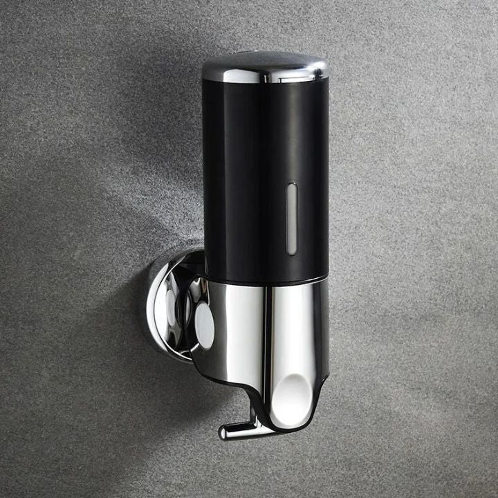 Distributeur de savon mural en acier inoxydable au design élégant