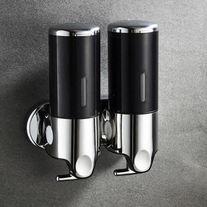Distributeur de savon mural en acier inoxydable au design élégant