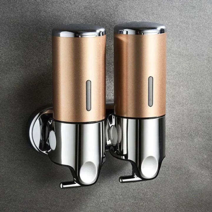 Distributeur de savon mural en acier inoxydable au design élégant