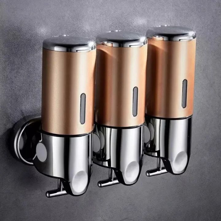 Distributeur de savon mural en acier inoxydable au design élégant