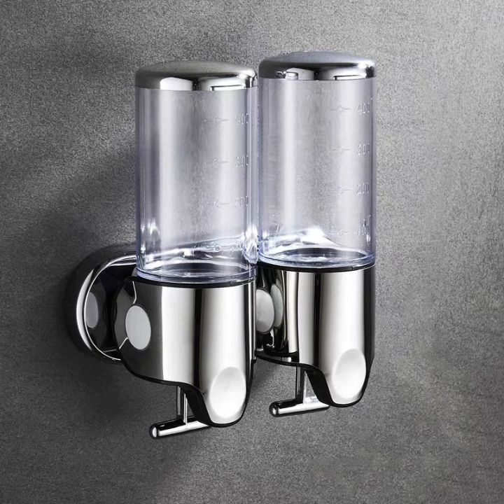 Distributeur de savon mural en acier inoxydable au design élégant