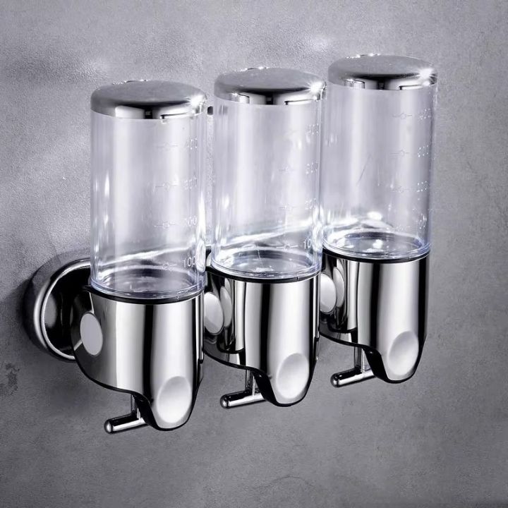 Distributeur de savon mural en acier inoxydable au design élégant