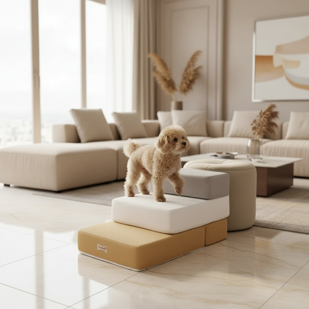 DOGSTEP PRO - Luxury dog steps for safe access to couch & bed