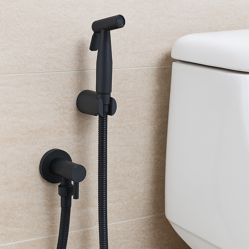 Douchette hygiénique en acier inoxydable murale avec spray réglable