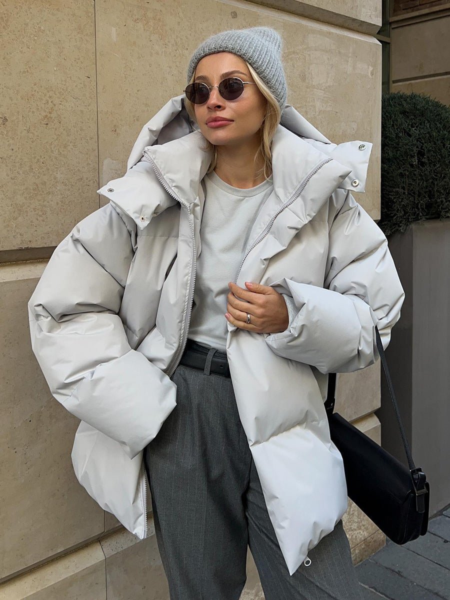 Doudoune d'hiver à capuche pour femme