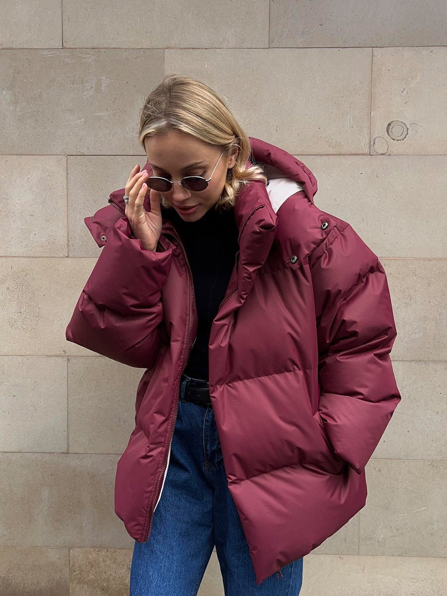Doudoune d'hiver à capuche pour femme