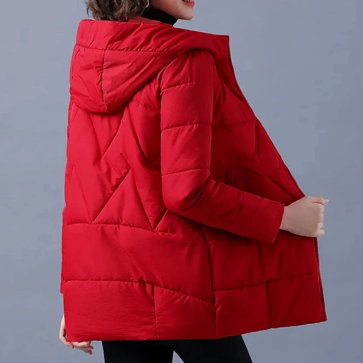 Doudoune d'hiver isolante à capuche pour femme
