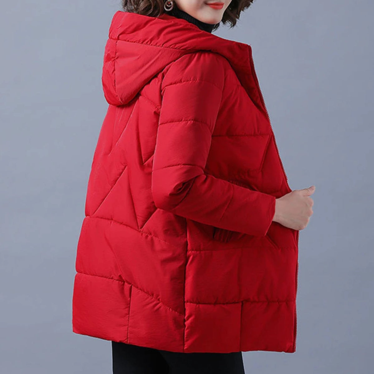 Doudoune d'hiver isolante à capuche pour femme