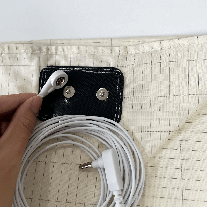 Draps de mise à la terre avec fils d'argent pour un meilleur sommeil et une meilleure santé