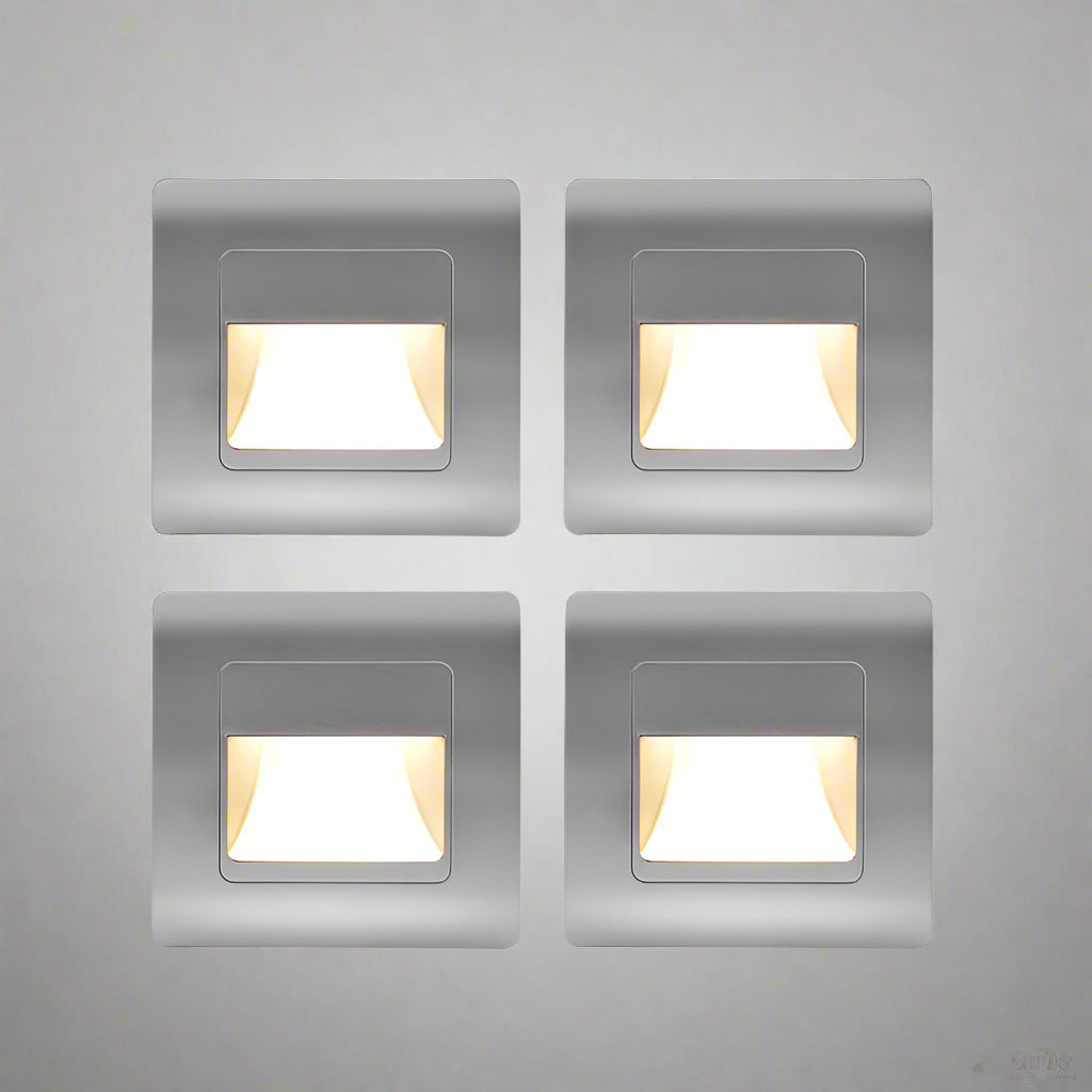 EB Brone - LED Stair Light 4 Colors PIR Sensor Recessed Footlight
