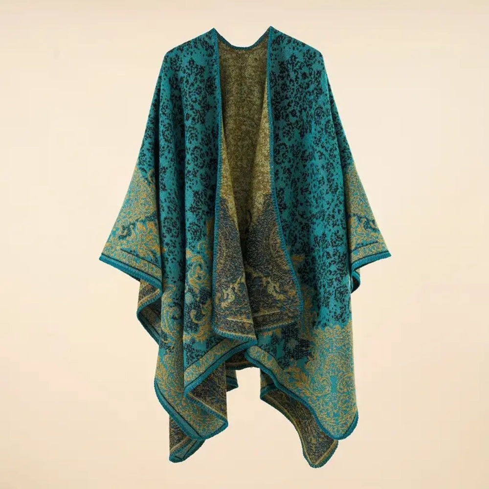 Écharpe plaid chaude à motif baroque