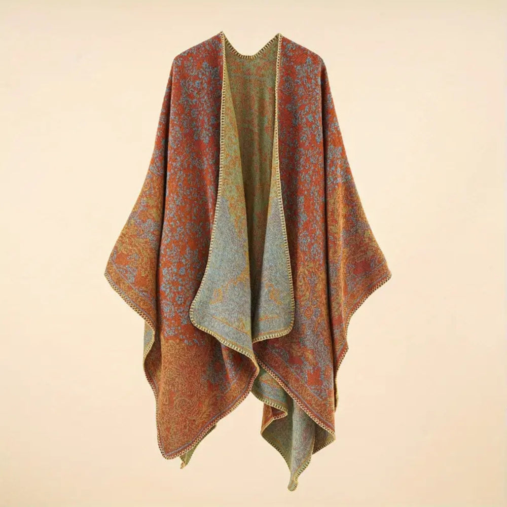 Écharpe plaid chaude à motif baroque