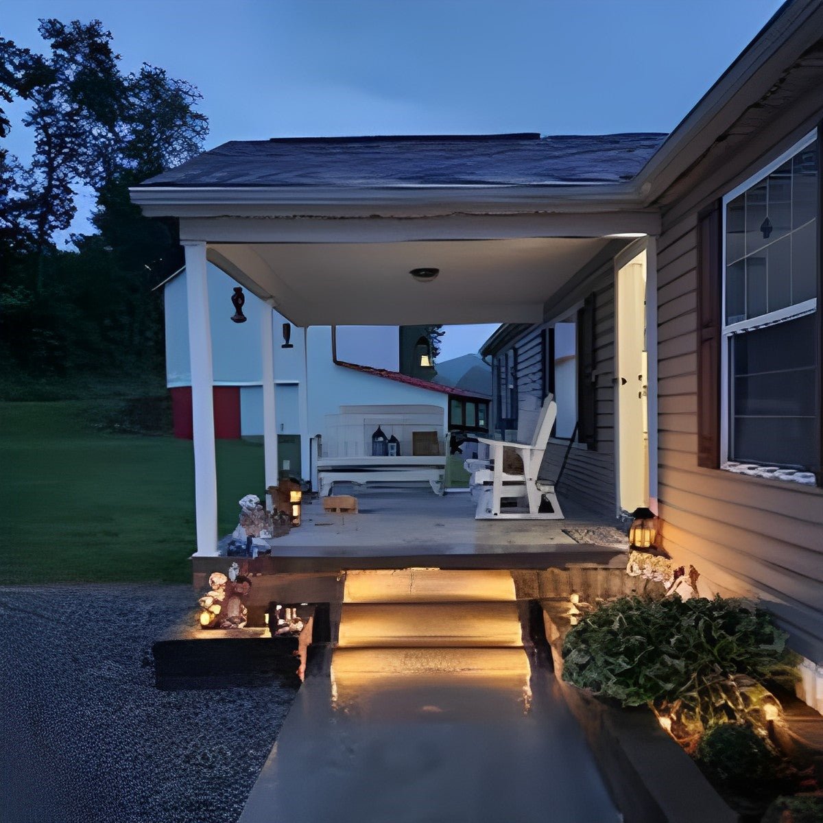 Éclairage d'extérieur solaire pour escalier avec détecteur de mouvement, ABS, IP65, blanc chaud 3000K