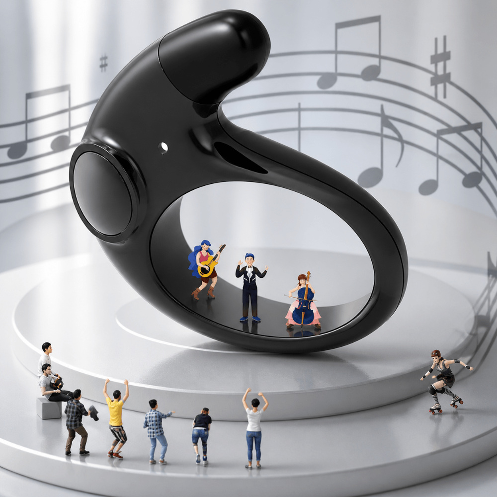Écouteurs Bluetooth sans fil à réduction de bruit et design étanche avec affichage LED