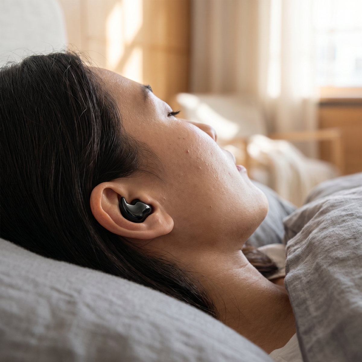 Écouteurs de sommeil à réduction de bruit avec conception étanche | Écouteurs intra-auriculaires légers pour un sommeil paisible