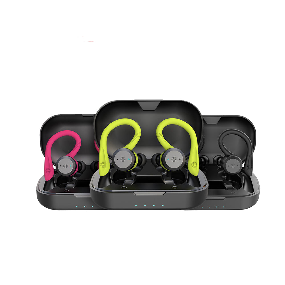 Écouteurs sport sans fil étanches – 20 heures d'autonomie | Bluetooth 5.0, IPX7 pour natation et fitness