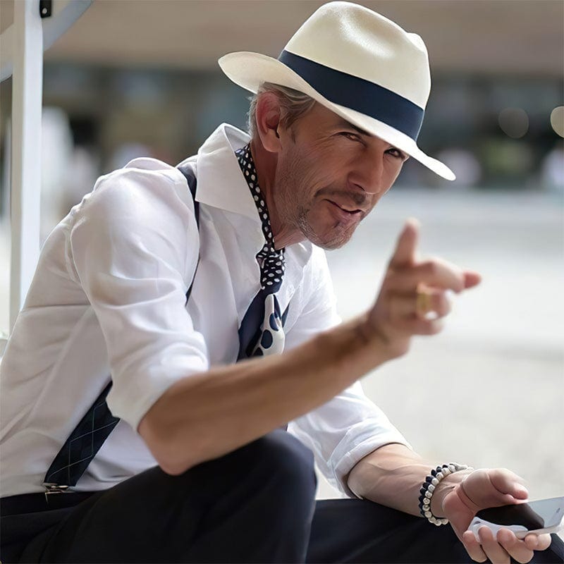 Élégant chapeau Panama classique fait main