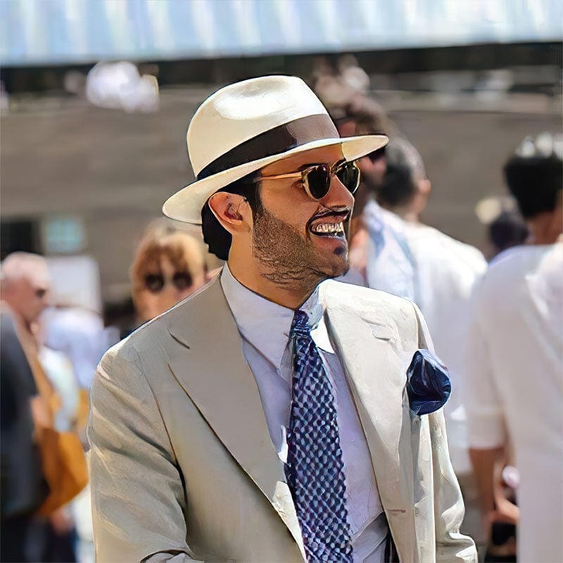 Élégant chapeau Panama classique fait main