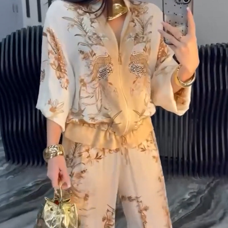 Elegant Zip-Up Set