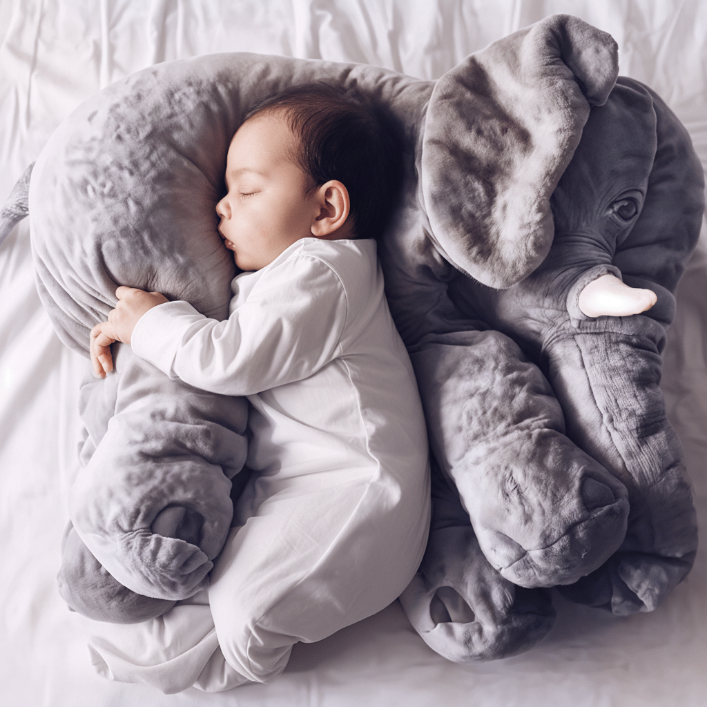 Éléphant en peluche – Très doux et confortable pour les moments câlins