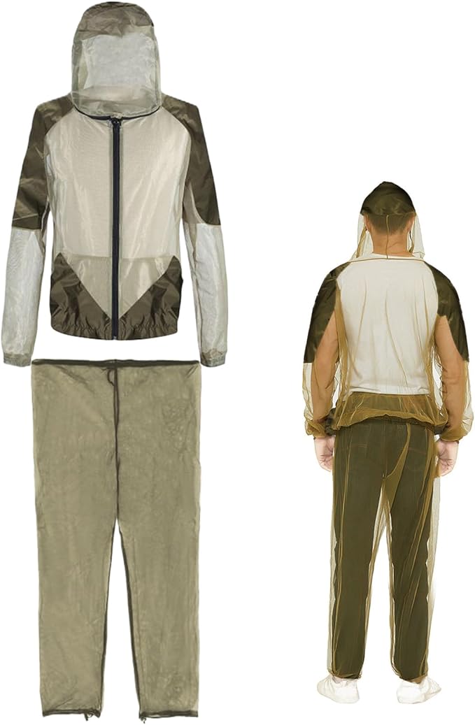 Ensemble anti-moustiques à capuche - protection d'extérieur légère