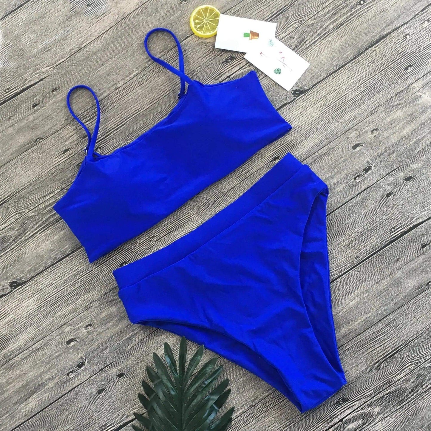Ensemble bikini taille haute rembourré