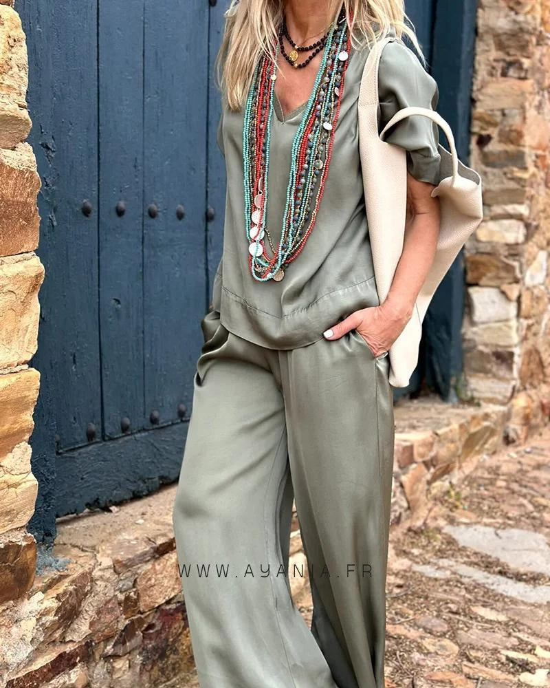 Ensemble blouse et pantalon