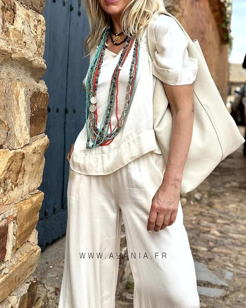 Ensemble blouse et pantalon