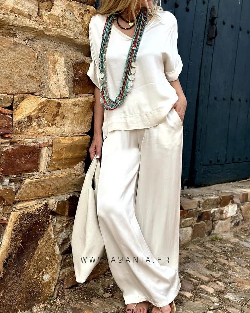 Ensemble blouse et pantalon