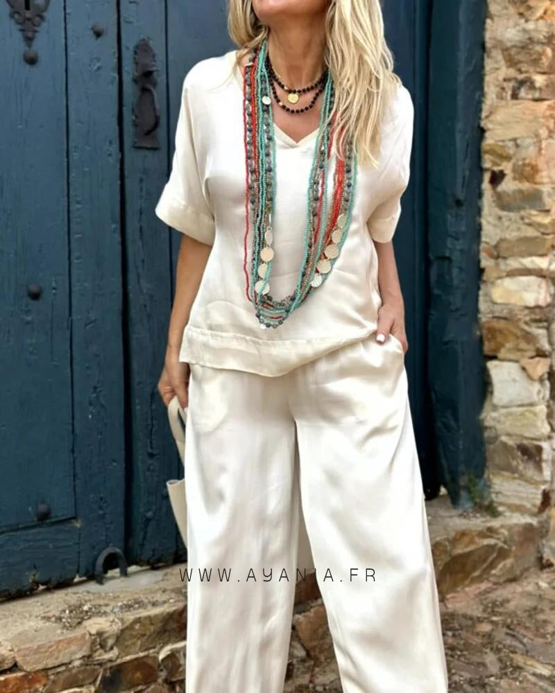 Ensemble blouse et pantalon