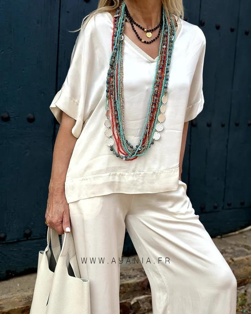 Ensemble blouse et pantalon