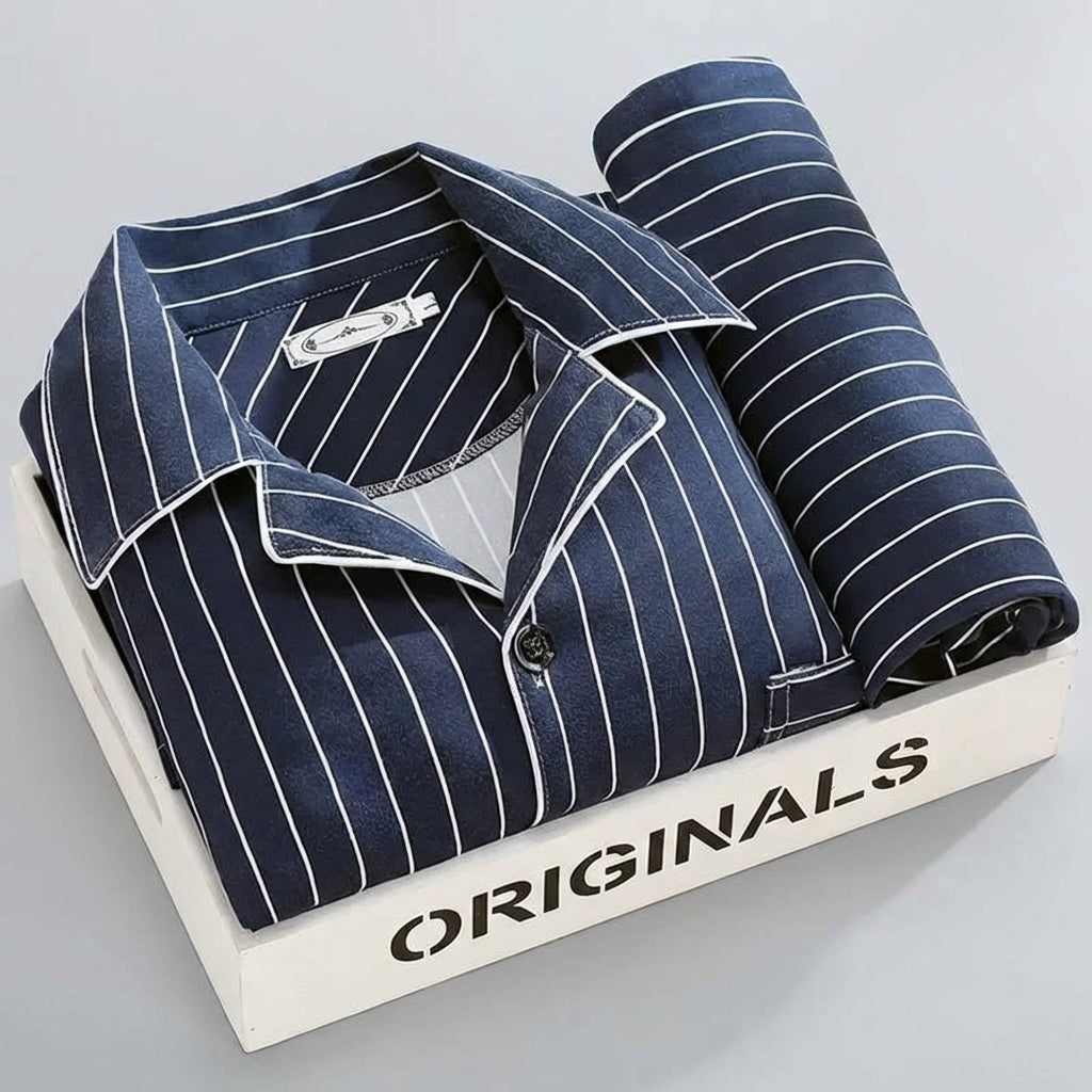 Ensemble d'intérieur à carreaux pour homme