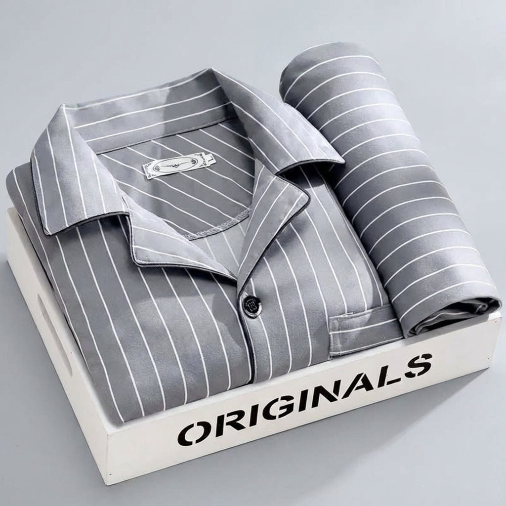 Ensemble d'intérieur à carreaux pour homme
