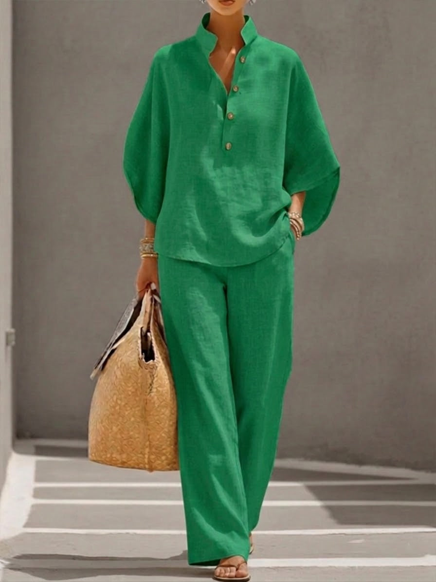 Ensemble d'intérieur pour femme avec col montant