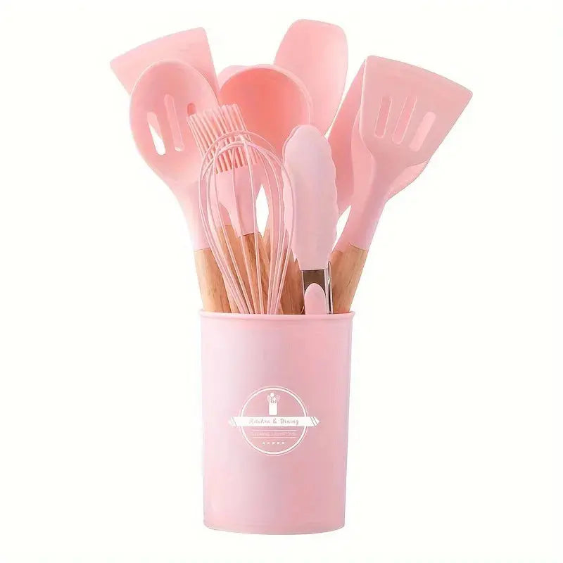 Ensemble de 12 ustensiles de cuisine en silicone pour la cuisine quotidienne