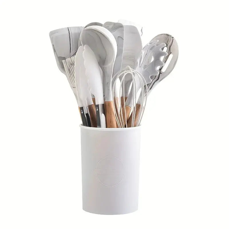 Ensemble de 12 ustensiles de cuisine en silicone pour la cuisine quotidienne