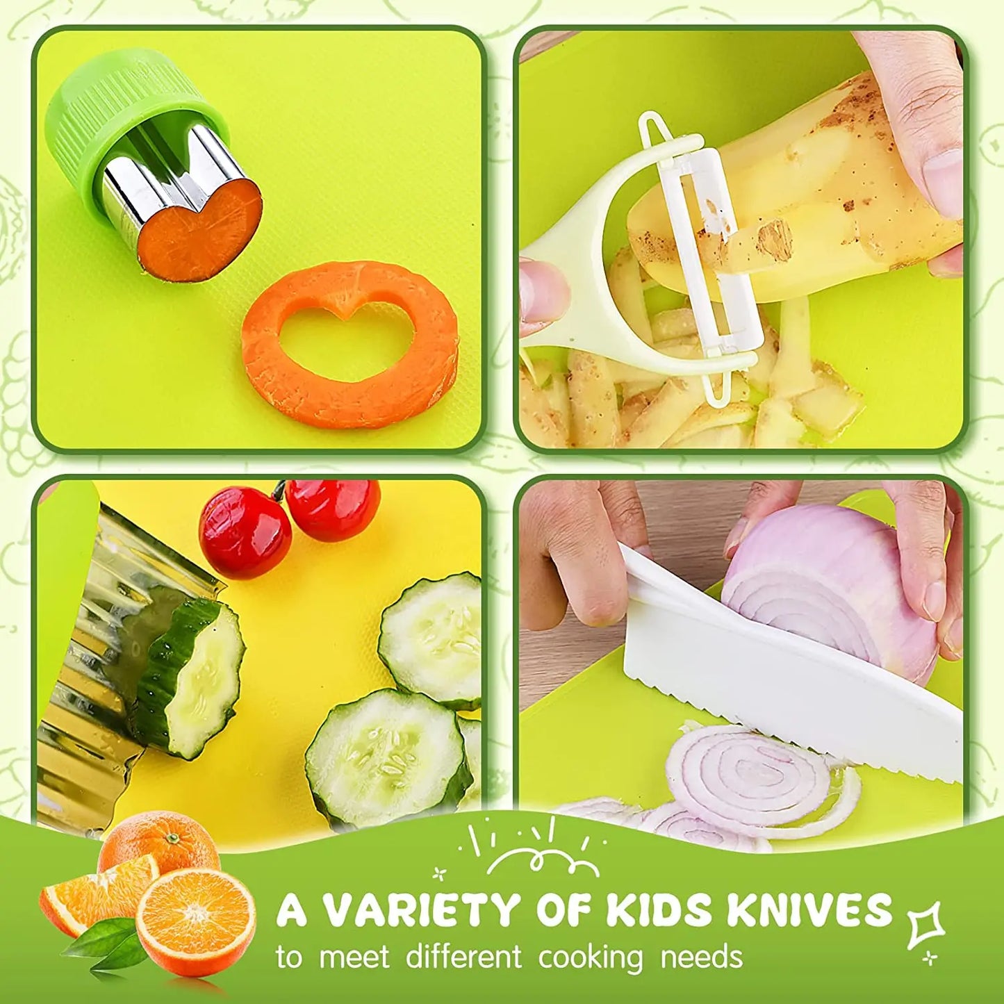 Ensemble de 13 outils de cuisine Montessori