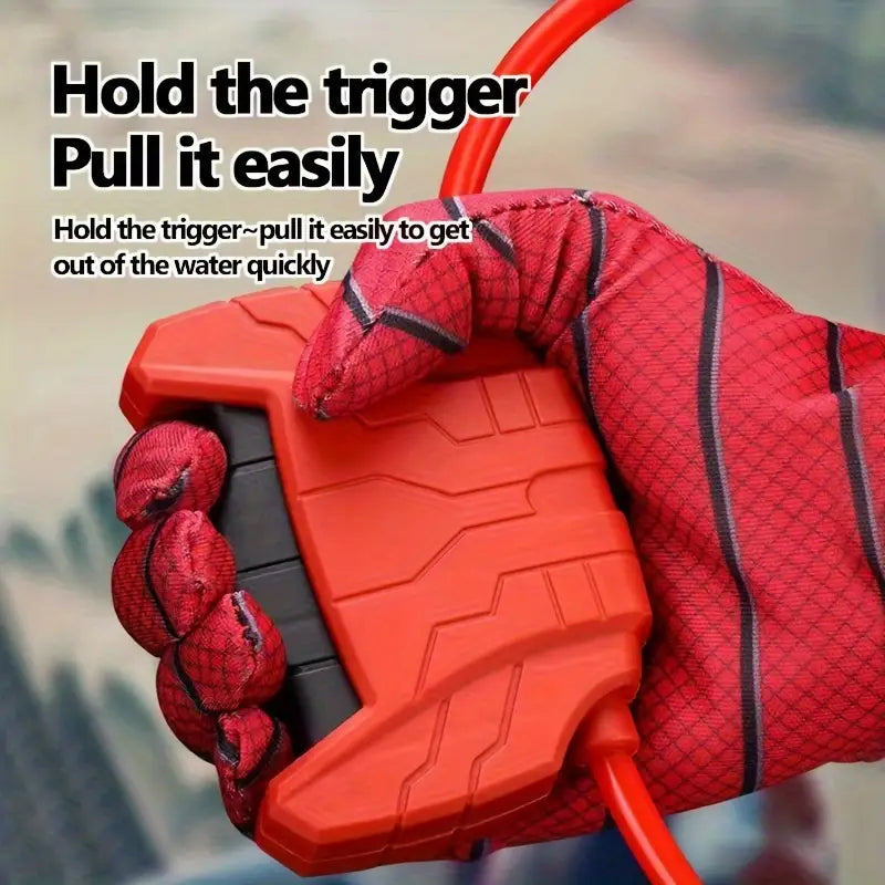 Ensemble de 2 gants lance-eau toile d'araignée – jouet pour enfants de 3 à 6 ans