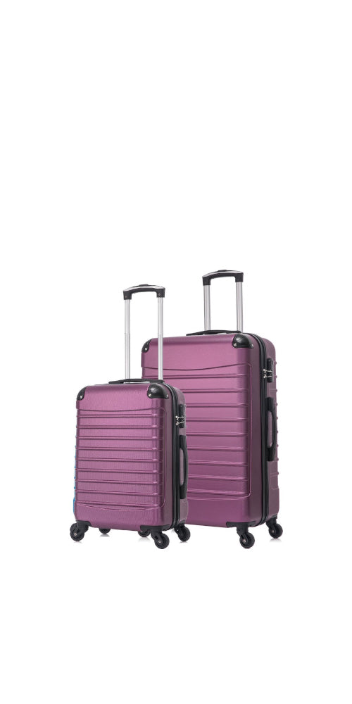 Ensemble de 2 valises de voyage rigides résistantes