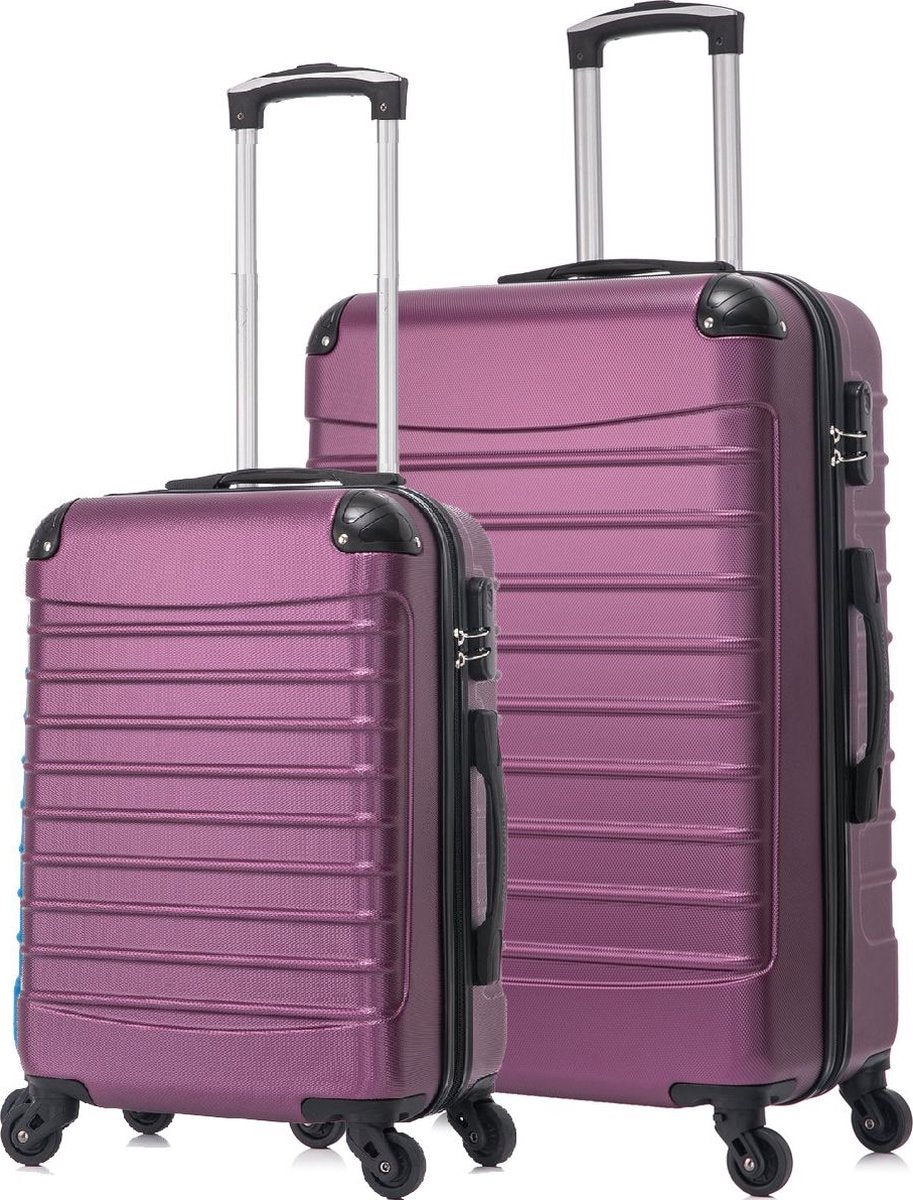 Ensemble de 2 valises de voyage rigides résistantes